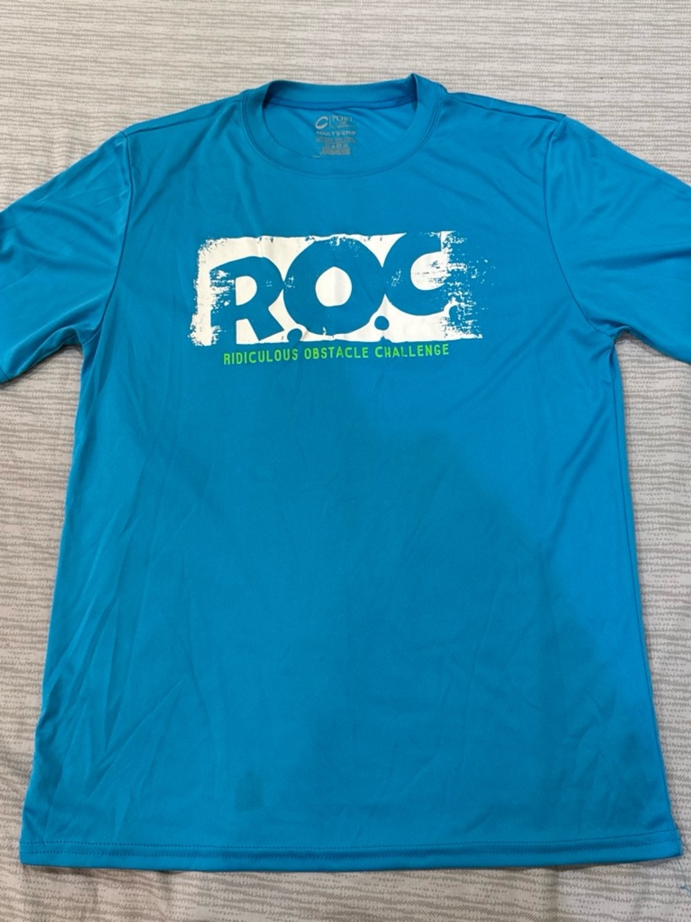 Port and Company Men’s ROC Graphic Tee in Teal Blue